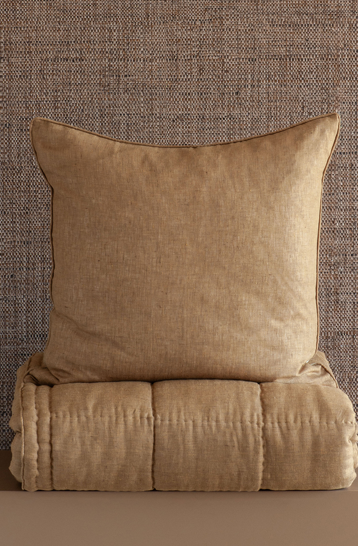 Bianca Lorenne Yosumi Nutmeg Comforter | Luxury Linen Comforter NZ image 1